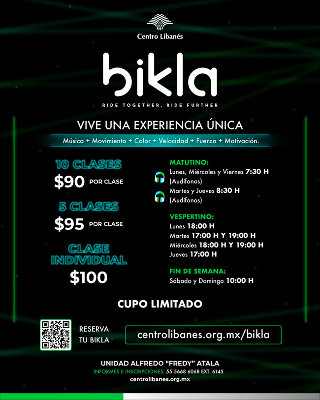 PRÓXIMAMENTE BIKLA CENTRO LIBANÉS