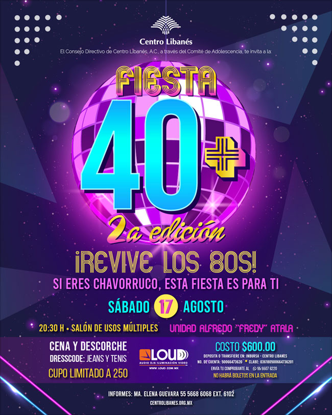 Fiesta 40+ Centro Libanés